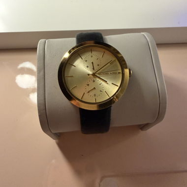 Montre-bracelet pour femme Michael Kors or/noir