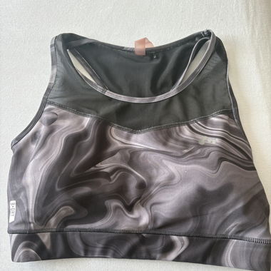 Reggiseno sportivo nero/grigio