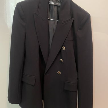 Black Zara fitted blazer size Large