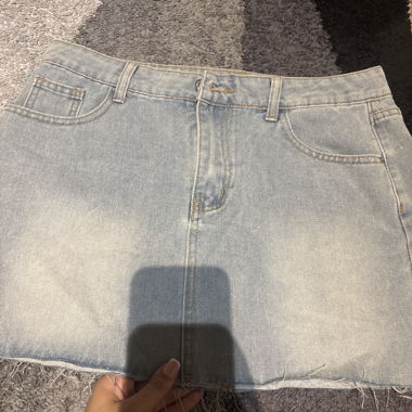 Gonna in denim azzurro chiaro