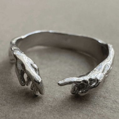 anello da vinci argentato