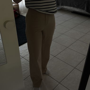 beige Anzugshose