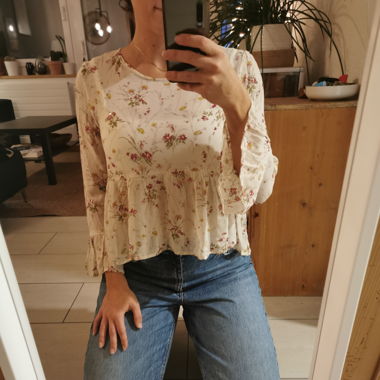 Blümchen Bluse