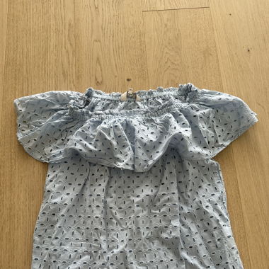 blaue PartTwo Bluse mit Musterung 