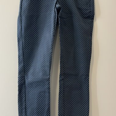 Business trousers, blue, white dots