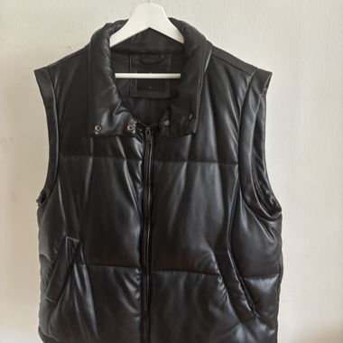 Gilet Nero Zebra Senza Maniche