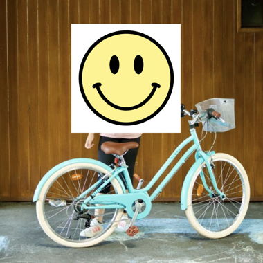 Vélo de ville Elops avec panier