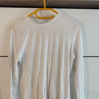 Weisses Langarmshirt (Grösse M)