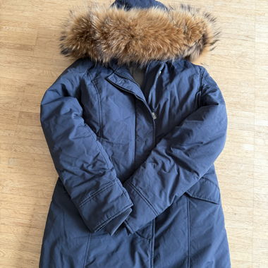 Doudoune d'hiver avec véritable fourrure