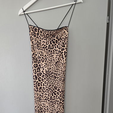 Leoparden Maxikleid