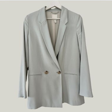 oversized blazer - light blue