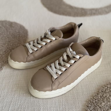 CHLOÉ Lauren Sneakers Pink Tea Wavy Echtleder