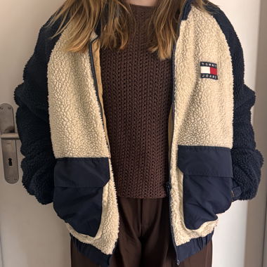 Giacca Teddy Tommy Jeans reversibile