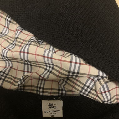 Vintage Knitted Burberry Zip Up