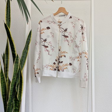 Veste bomber fleurie