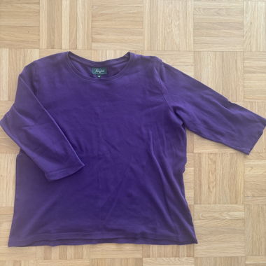 Kingfield lila Langarmshirt M