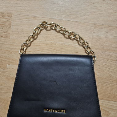 Sac à main en chaîne noir
