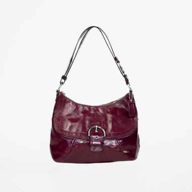 Sac Vintage Coach Plum Soho en cuir verni
