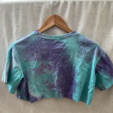 Subdued Crop Top tie dye