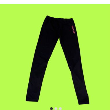 Vintage Lotto Leggings Schwarz S
