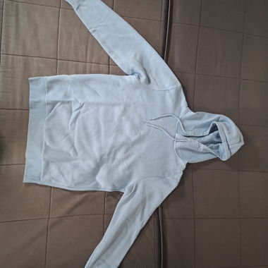 Sweat à capuche SMOG bleu clair