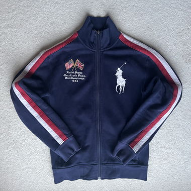 Ralph Lauren veste de survêtement bleu navy