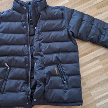 Down jacket with hood boy (10-11 years)