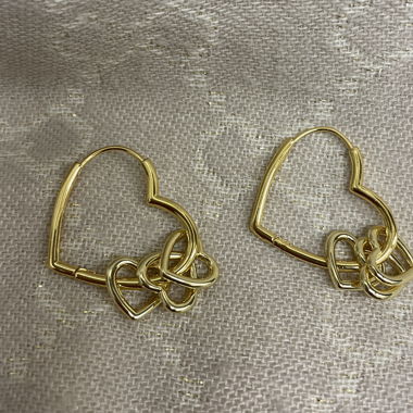Sterling silber earrings 925 heart