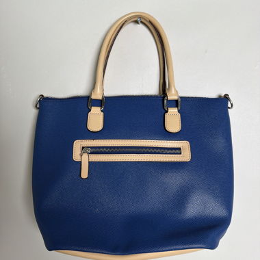 Blue tote handbag