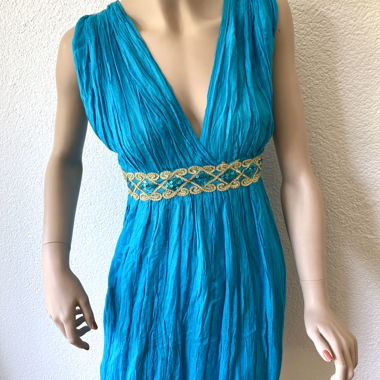 Ibiza Boho blue sequin dress
