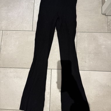 Black rib pants