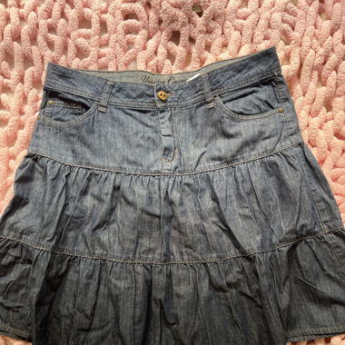 00s midi jeans skirt