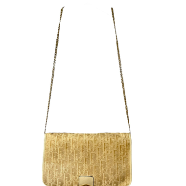 Vintage Christian Dior Oblique Chain Bag