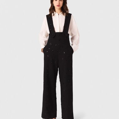 Pantaloni con bretelle Maje
