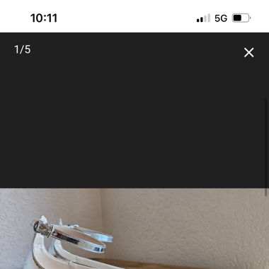 Silver shoes