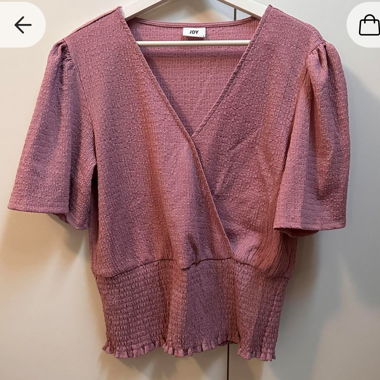 Pink wrap crop top