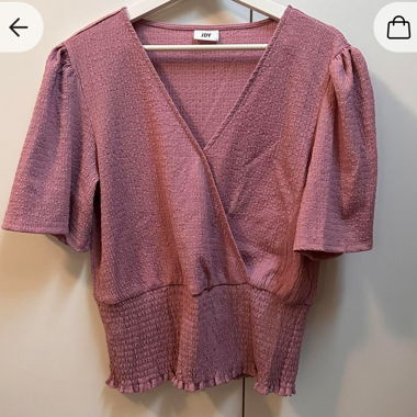 Pinkes Wickel-Crop-Top