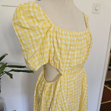 Vestito corto a quadri