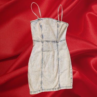 Stretchy Kleid in Jeans-Optik