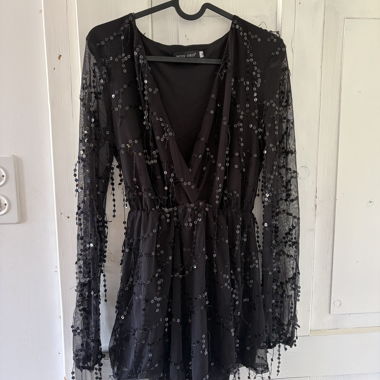 Black Sequin Jumpsuit 