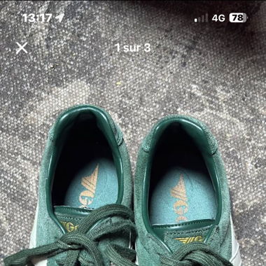 Baskets Gola vert sauge 41