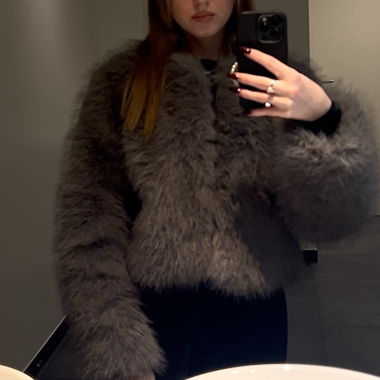 Pelliccia grigia Zara
