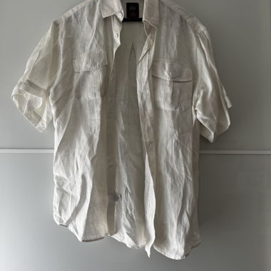 Camicia a Maniche Corte Bianca