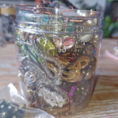 Mystery jewelry jar - whimsical and fairy