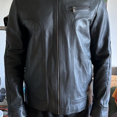 Lederjacke schwarz
