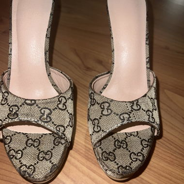 Vintage Gucci High Heel Mules