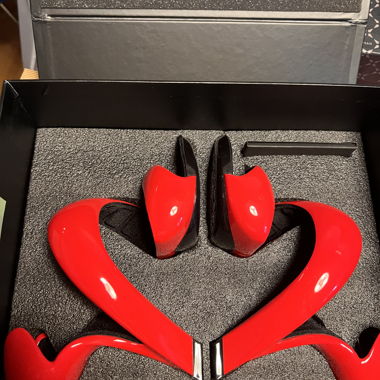 Rote Juliana Hakes Pumps