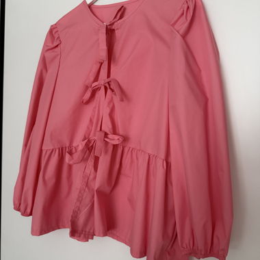 Pink Blouse with Bows