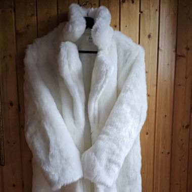 Manteau court blanc