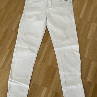 Weisse Zara Skinny-Jeans